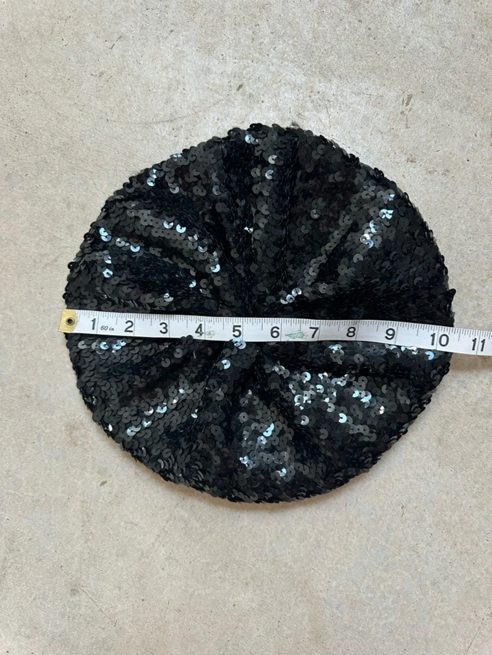 Black Sequin Beret - Women Accessories - Picture 5 of 6